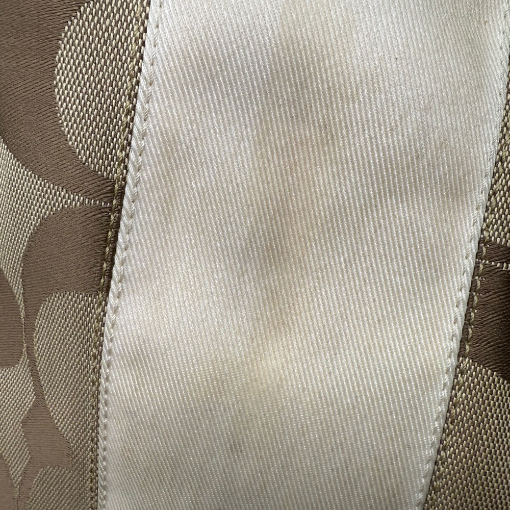 Coach Signature Bag Bundle (3 Pieces) | Rehab / Project Lot | Navy, Tan & Pink - Picture 9 of 16